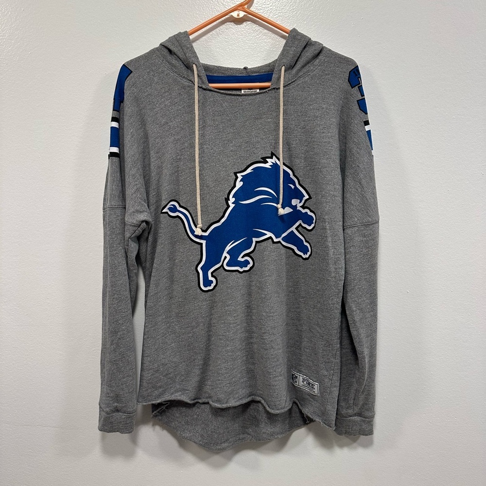 Victoria’s Secret pink Detroit lions Hooded Sweater with Blue Lion Logo